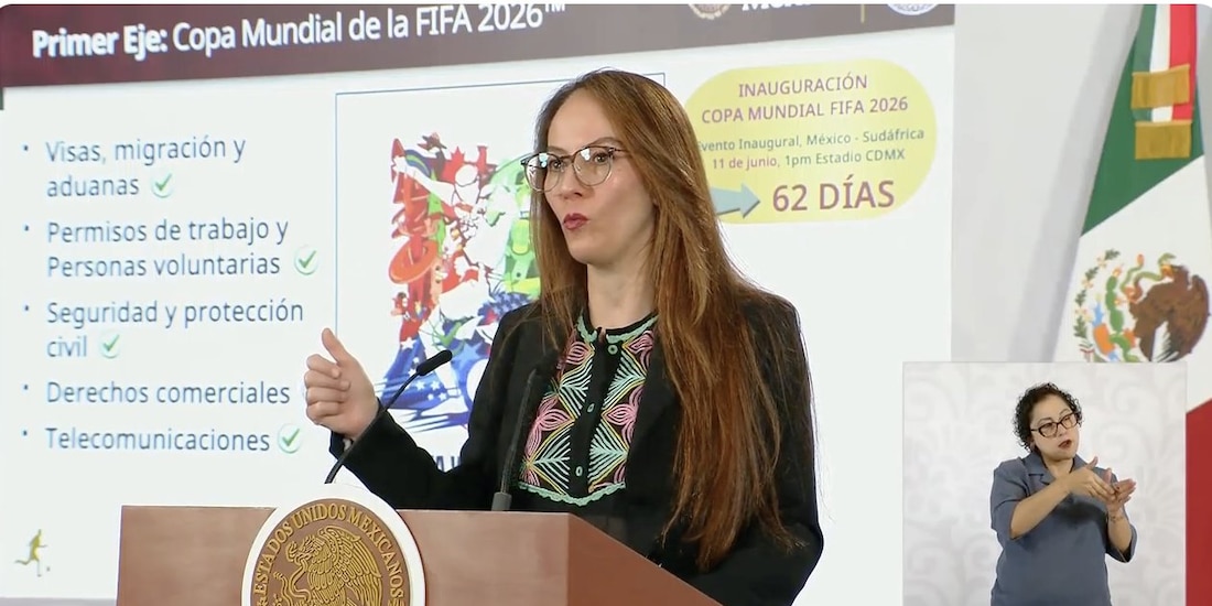 Gabriela Cuevas aseguró que los preparativos para el Mundial 2026 avanzan conforme a los compromisos asumidos por el Gobierno federal.
