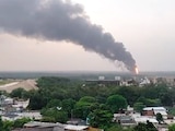 Aspecto del incendio ocurrido ayer en Jáltipan de Morelos, Veracruz.