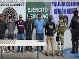 Presentación de detenidos en Guerrero.