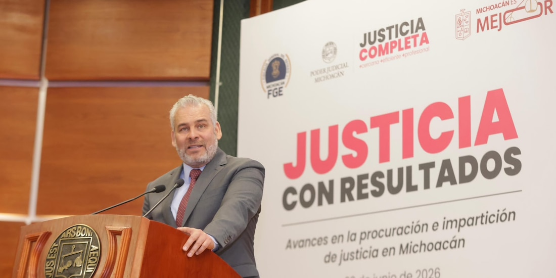Alfredo Ramírez Bedolla presentar los resultados del estudio Radiografía de la Impunidad 2024