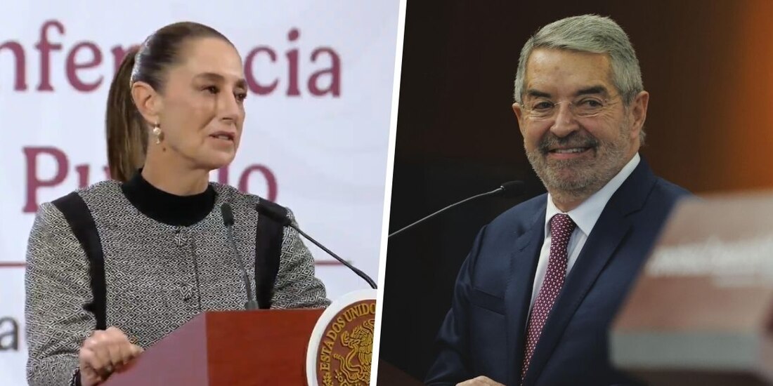 Claudia Sheinbaum publicó en redes sobre el canciller Juan Ramón de la Fuente.