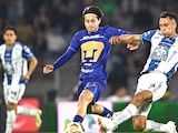 Jordan Carrillo hizo un espectacular gol de tiro libre en la semifinal de vuelta entre Pumas y Pachuca.