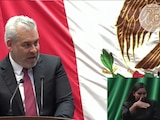 Alfredo Ramírez Bedolla en el Congreso de Michoacán.
