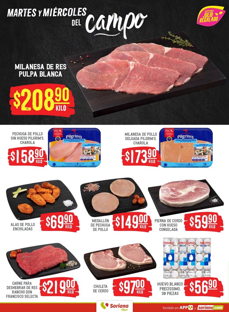 Ofertas de martes y miércoles del campo este 23 de junio