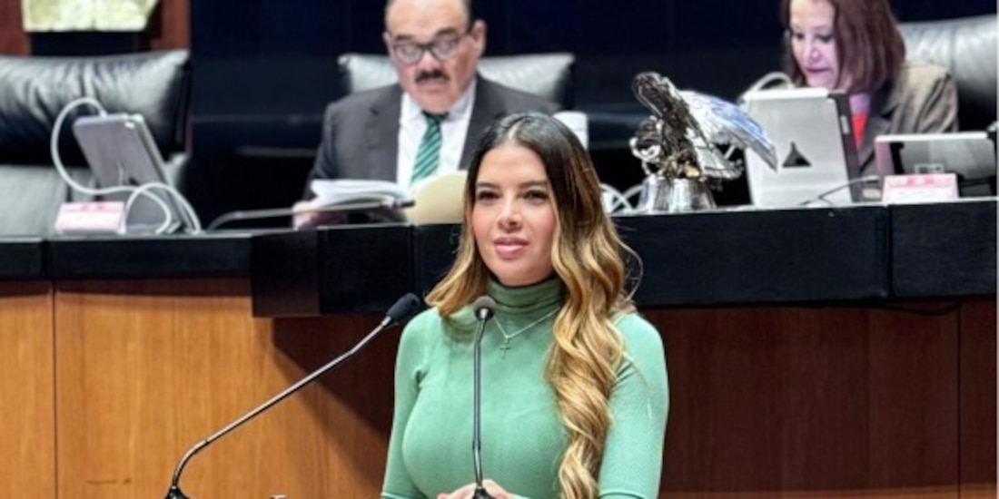 La senadora del Partido Verde Ecologista de México.