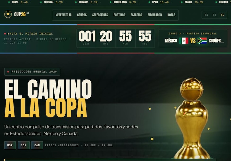 Simulador de Cup26 AI utiliza un poderoso algoritmo basado en millones de datos.