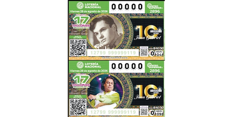 La Lotería Nacional lanzó un billete conmemorativo del cantante.