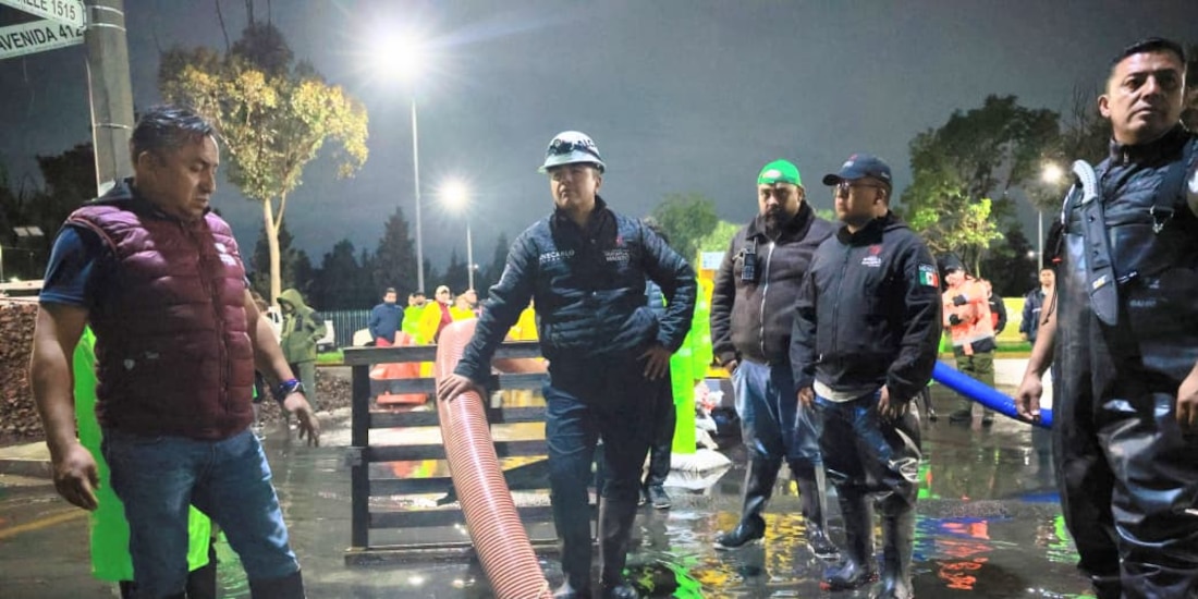 Trabajos por la época de lluvias.
