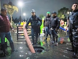 Trabajos por la época de lluvias.