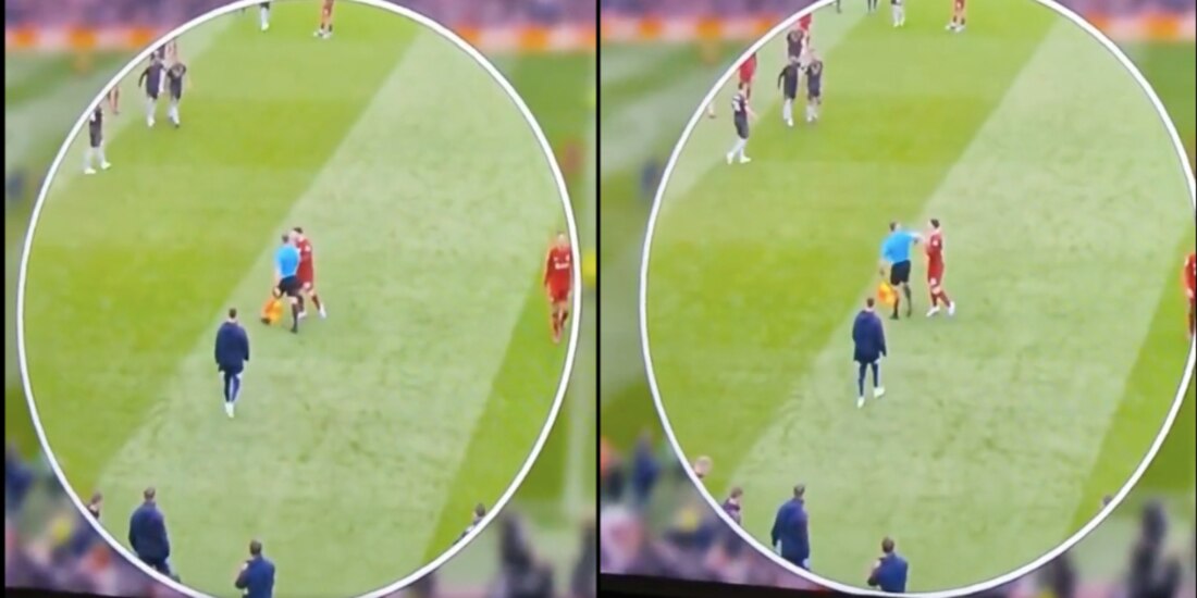 La Premier League fue testigo de un penoso incidente entre el árbitro Constantine Hatzidakis y el defensa Andy Robertson