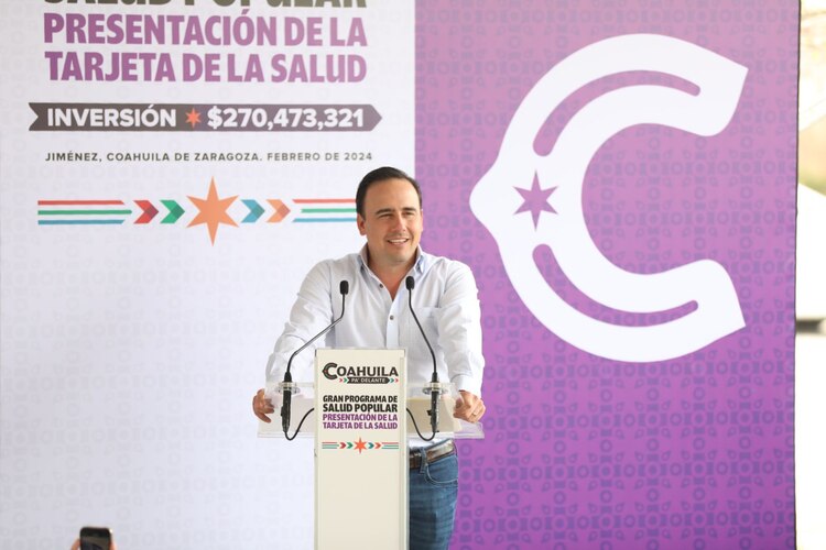 Gobernador Manolo Jiménez entrega Tarjeta de la Salud Popular