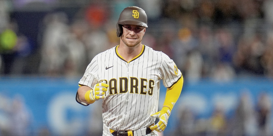 EL JARDINERO, en uno de los partidos de la temporada pasada con Padres.