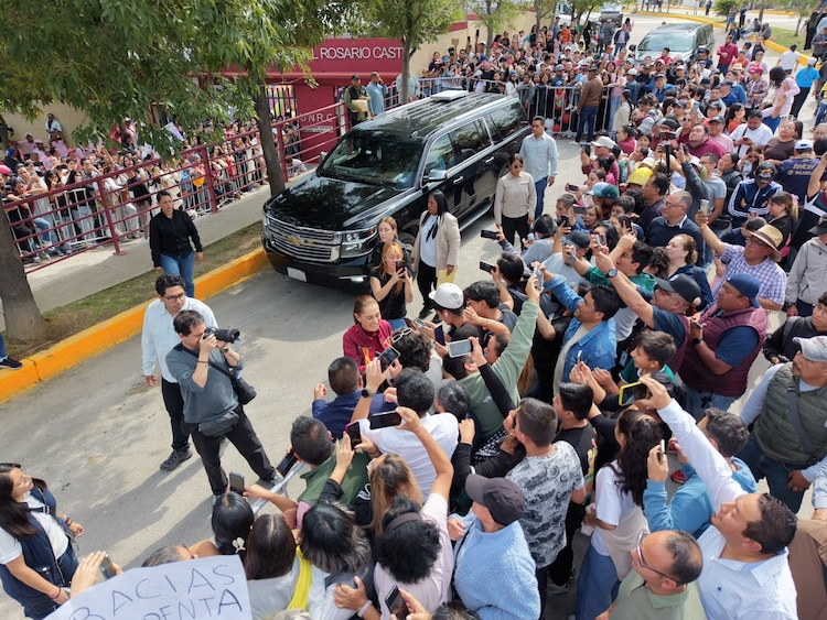 Así fue recibida la Presidenta en Nicolás Romero, el 11 de octubre de 2026.