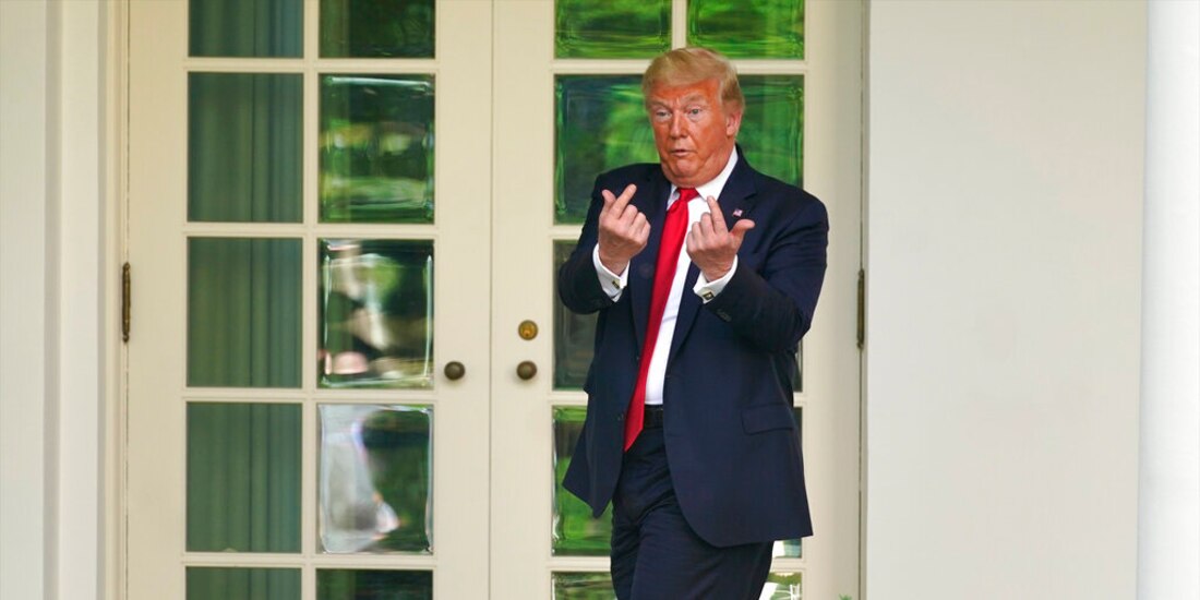 El presidente Donald Trump fue desmentido por la red social.