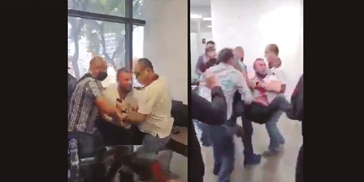 Los elementos de la Fiscalía que cumplimentaron la detención tuvieron que someter al presunto delincuente de origen rumano.