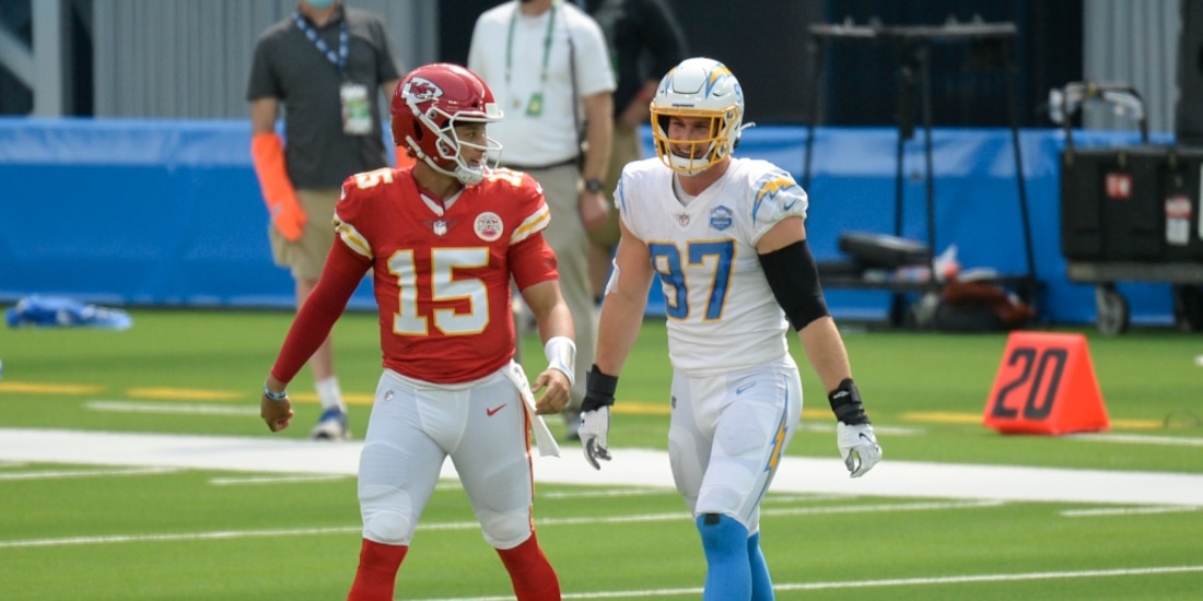 Chargers vs Chiefs es uno de los duelos divisionales de la Temporada 2021 de la NFL