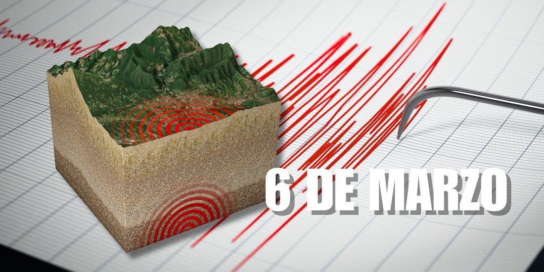 Esta es la actividad sísmica hoy, 6 de marzo.