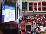 EL PARLAMENTO francés vota prohibición de las redes sociales, ayer.