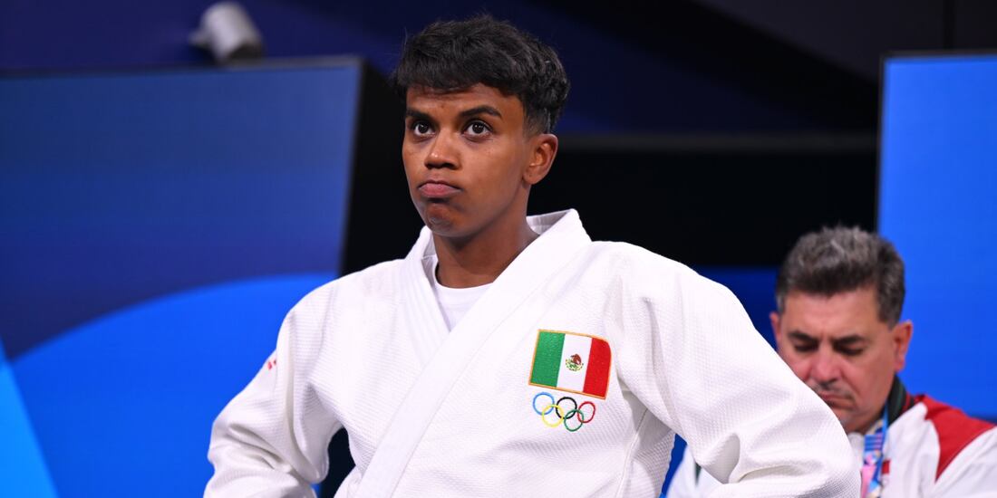 Prisca Awiti previo a su combate de cuartos de final en judo en los Juegos Olímpicos París 2024