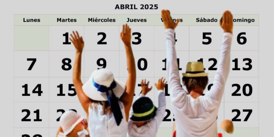 En abril, sí hay días de descanso.
