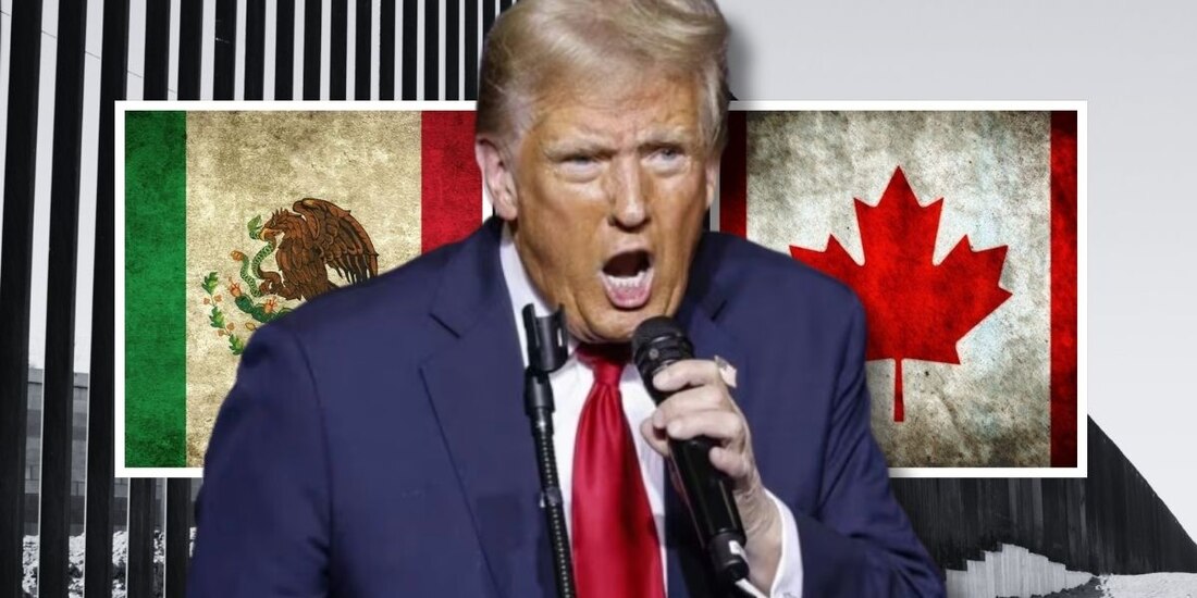 Aranceles a México y Canadá entrarán en vigor este 4 de marzo, asegura Trump.