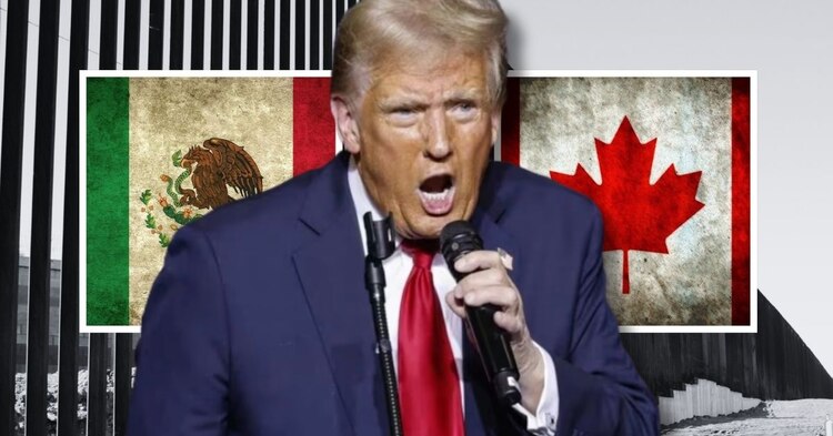Aranceles a México y Canadá fueron aplazados, asegura Trump.