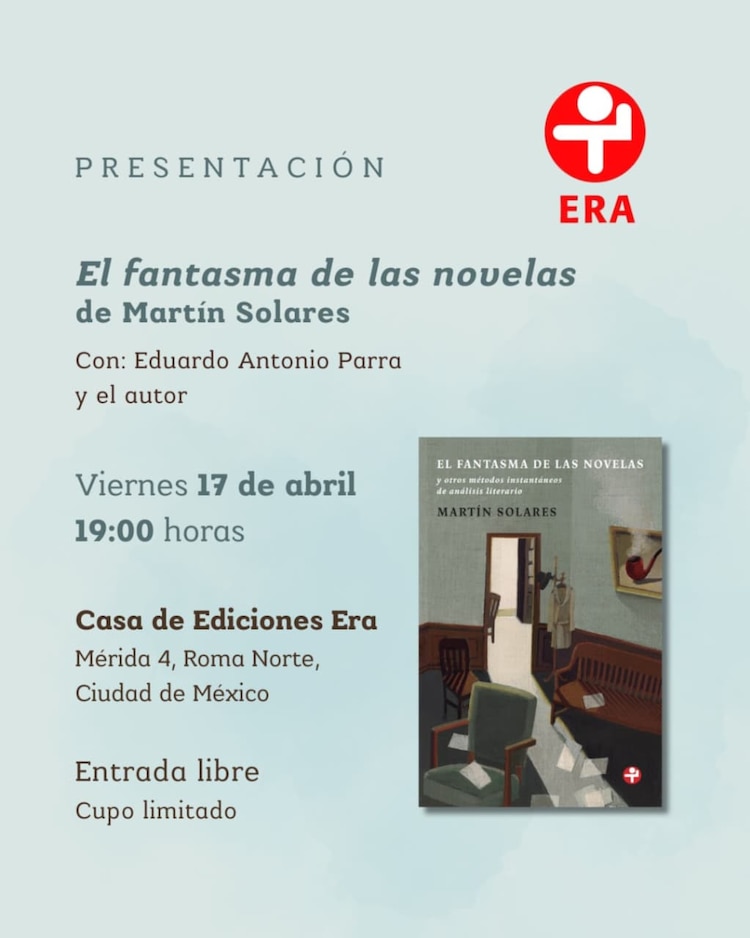 El fantasma de las novelas. Presentación editorial