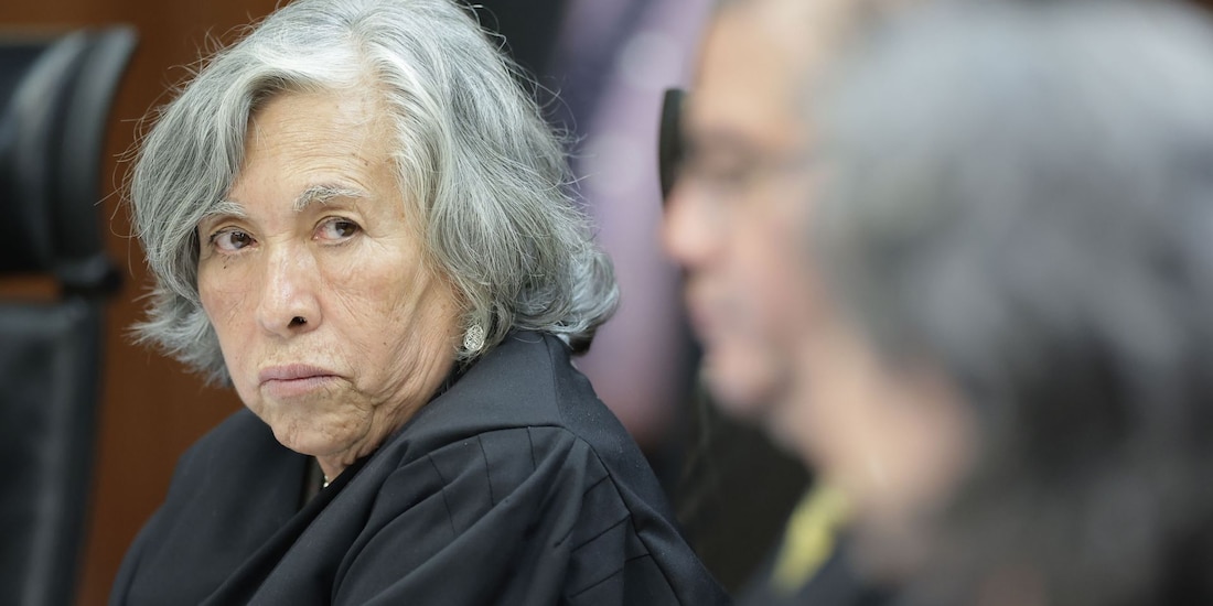La ministra María Estela Ríos González, en una fotografía ilustrativa.