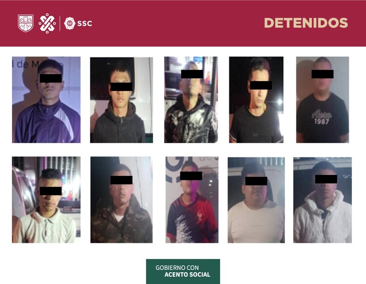 Detienen a 11 personas por iniciar fuego en un inmueble en la alcaldía Cuauhtémoc