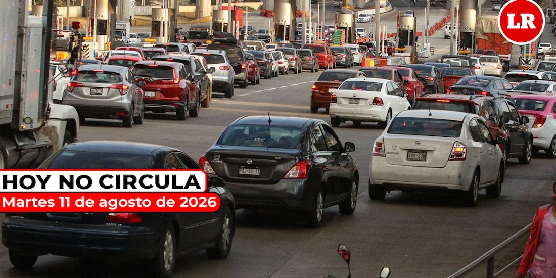 Te decimos cómo aplican las restricciones del Hoy No Circula para este martes 11 de agosto de 2026.