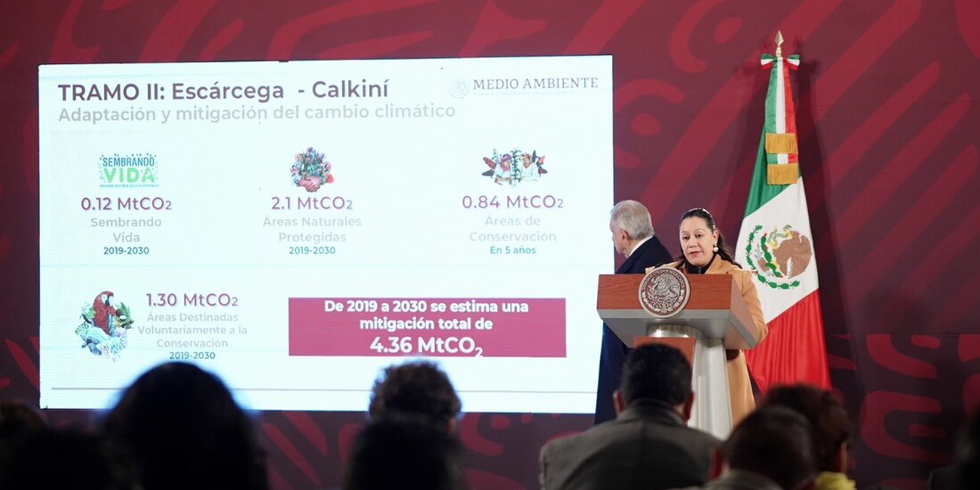 La titular de Semarnat en conferencia matutina, ayer.