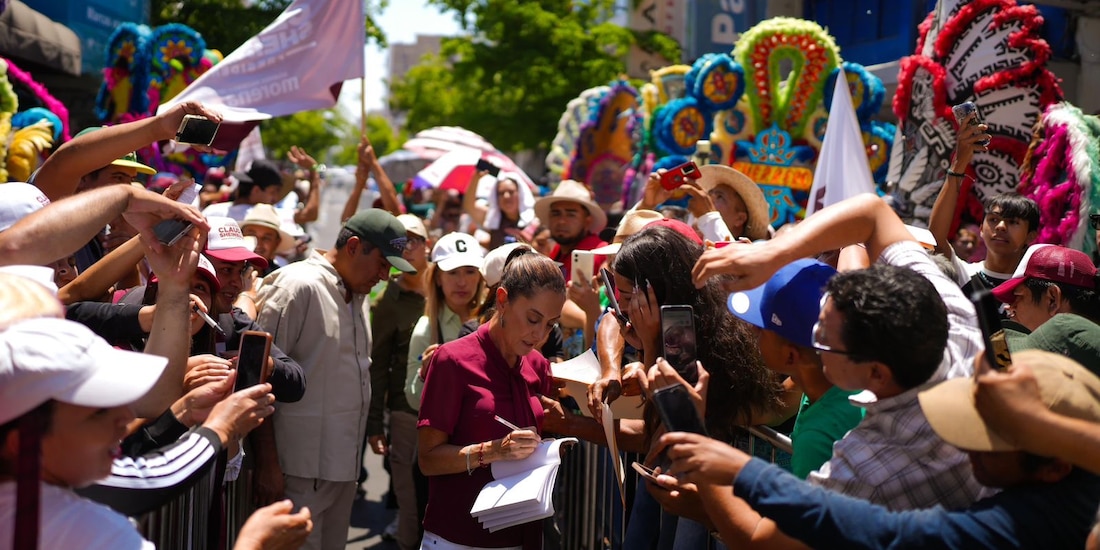Claudia Sheinbaum llama a la unidad para la transformación durante su visita a Sahuayo, Michoacán.