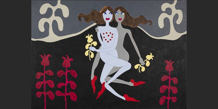 Wormery, 2018, Acrílico sobre tela.