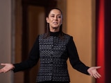 Claudia Sheinbaum Pardo, presidenta de México durante conferencia de prensa en Palacio Nacional