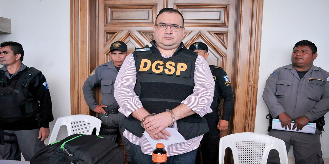 JAVIER DUARTE durante su deportación de Guatemala a México, el 17 de julio del 2017.