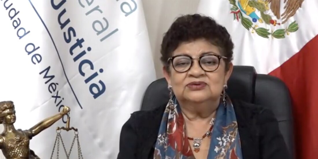 Ernestina Godoy, ayer, al rendir su reporte sobre detención de agresores sexuales.