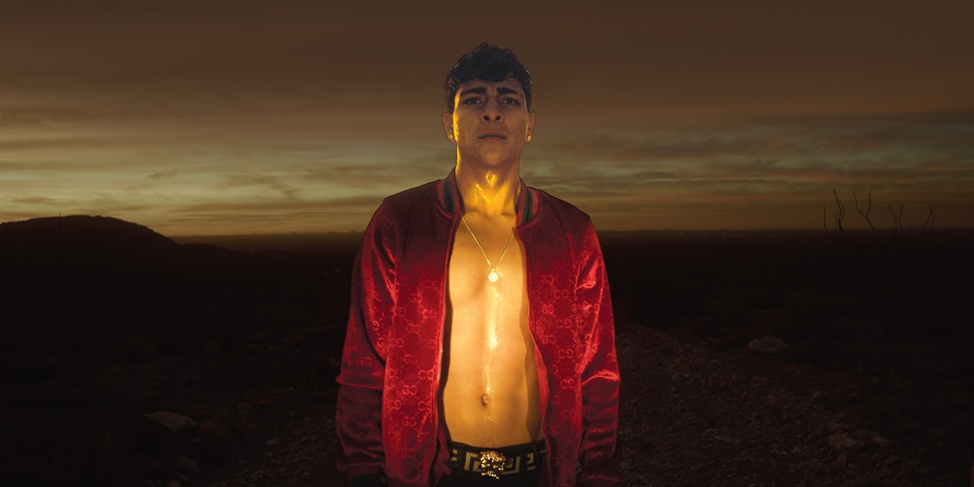EL ACTOR debutante Víctor Prieto, en el
póster del filme