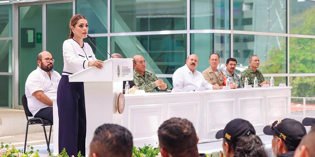 Evelyn Salgado, ayer, en la inauguración de las nuevas oficinas de la fiscalía especializada.