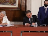 Olga Sanchez Cordero y Santiago Nieto