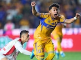 Diego Sánchez celebra su anotación ante Tigres.