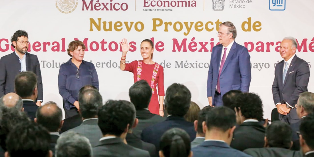 LA PRESIDENTA Sheinbaum, en la presentación del proyecto, ayer.