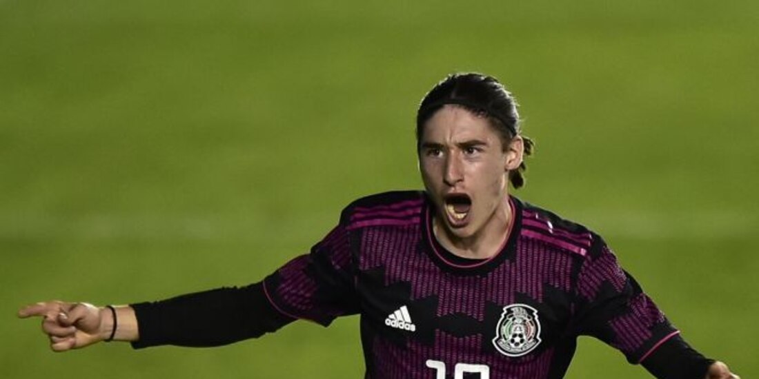 Marcelo Flores festeja un gol con la Selección Mexicana Sub 20 en la Revelations Cup.