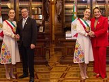La presidenta Sheinbaum se reunió con presidentes en Palacio Nacional.