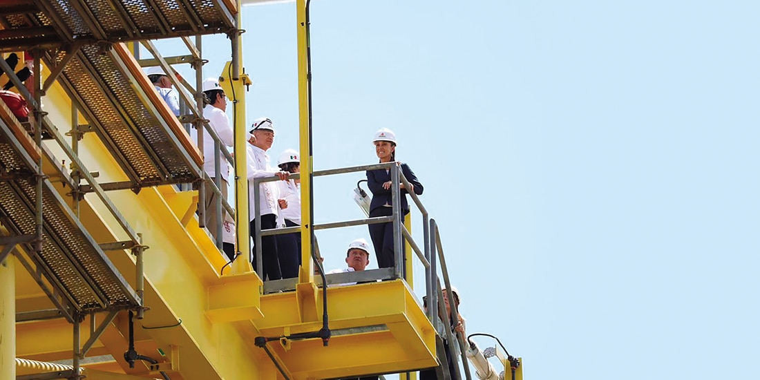 LA PRESIDENTA, ayer, en Veracruz