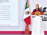 Claudia Sheinbaum, Presidenta de México, ayer, en conferencia de prensa.