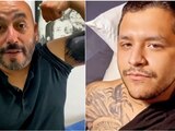 Christian Nodal se burla de Lupillo Rivera y de cómo se borró el tatuaje de Belinda