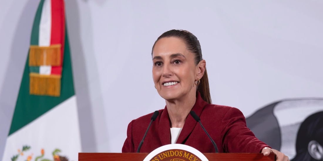 Claudia Sheinbaum en conferencia de prensa.