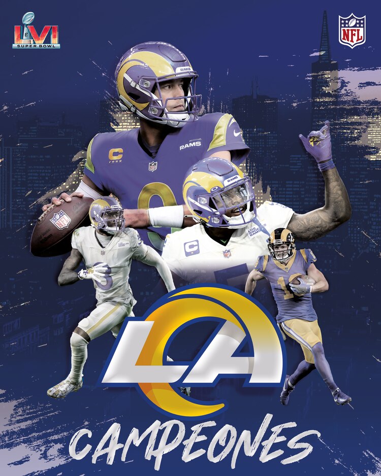 Rams se coronan campeones del Super Bowl 2022.