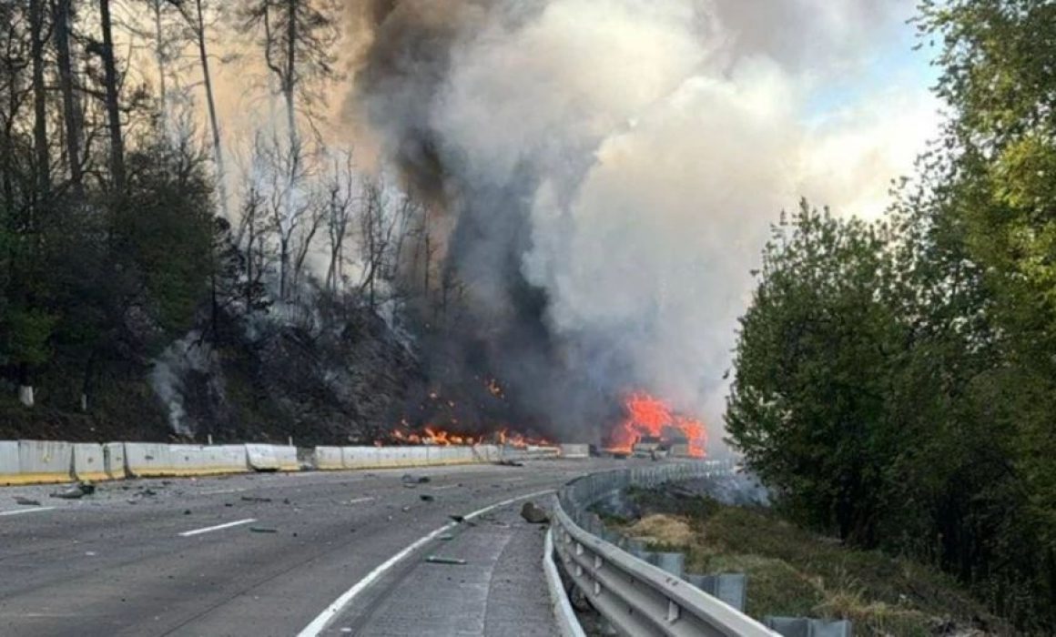 Fuerte accidente en la autopista México-Puebla