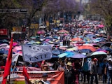 Marcha de la CNTE el 18 de marzo